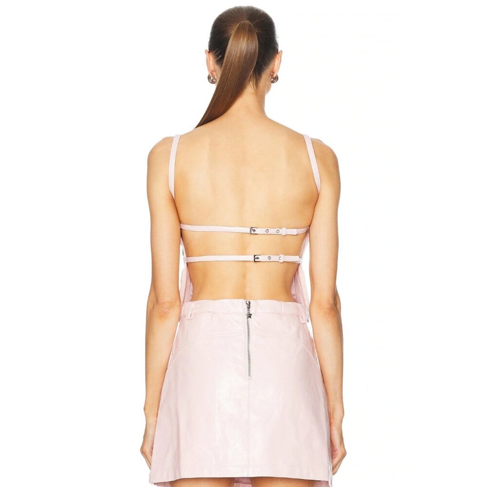 Sandy Liang Kiki Top in Pale Pink - Picture 3 of 4